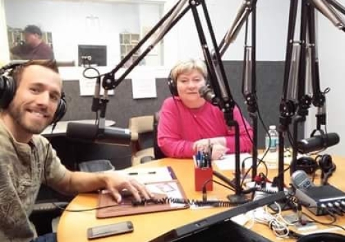 Pastor Brian S. Holmes at the Inspiration 1110 AM Radio Station Studio